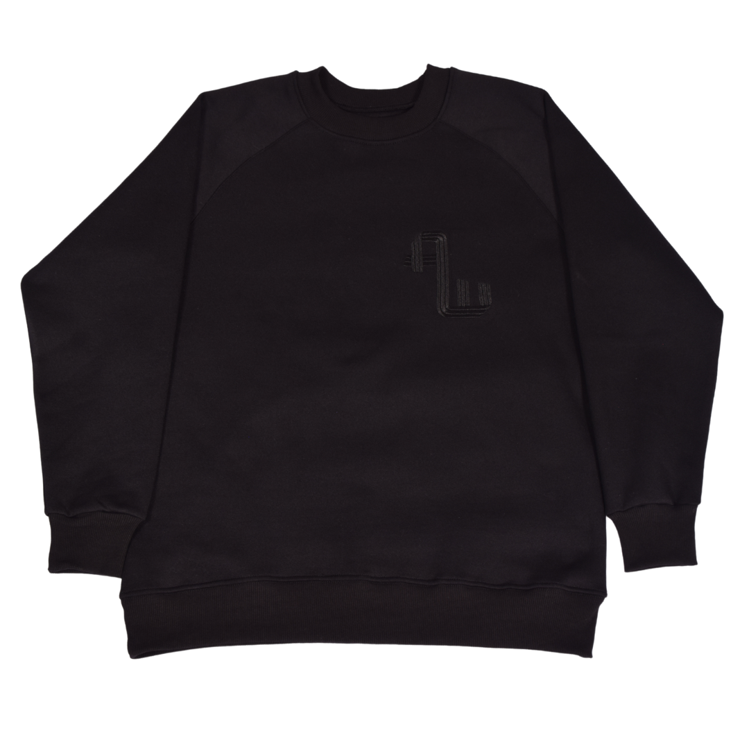 Typographie Touareg Black Sweatshirt - Unisexe